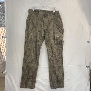 Natural Gear Cargo Pants Mens 38x32 Brown Camo Stretch Ripstop Outdoor Hunting